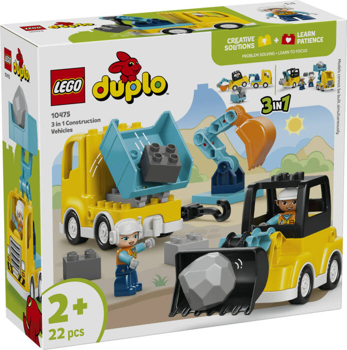 10475 LEGO® DUPLO® 3’ü 1 Arada İnşaat Araçları - 1