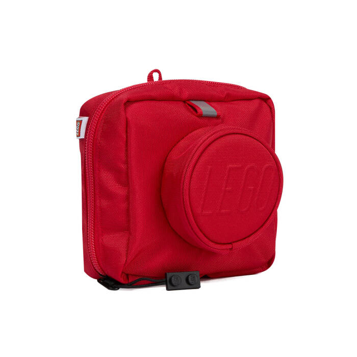 20322-0021 1x1 LEGO® Yapım Parçası Kendinden Kılıflı Tote Çanta - Kırmızı - 2