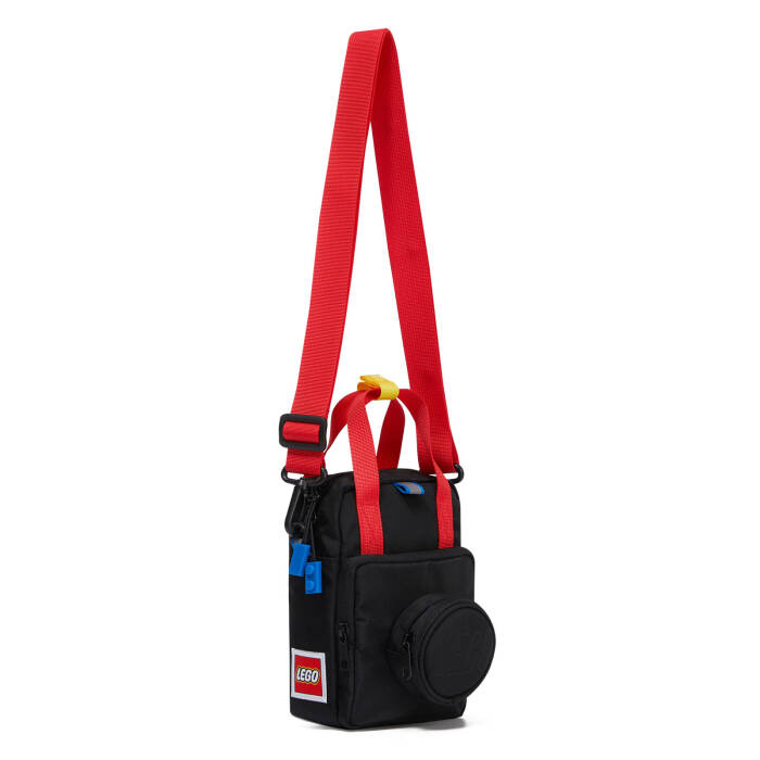 20323-0354 Premium 1x1 LEGO® Yapım Parçası Çapraz Çanta - Siyah - Çok Renkli - 1
