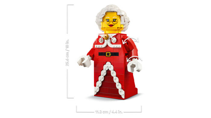 40875 LEGO® LEGO Iconic Büyük Boyutlu Noel Anne Minifigürü - 5