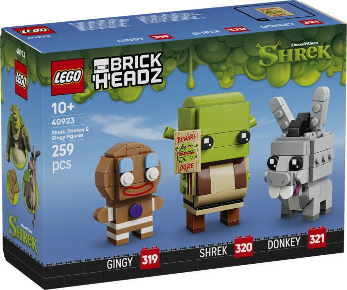 40923 LEGO® Shrek Şrek, Eşek ve Kurabiye Adam Figürleri - 2