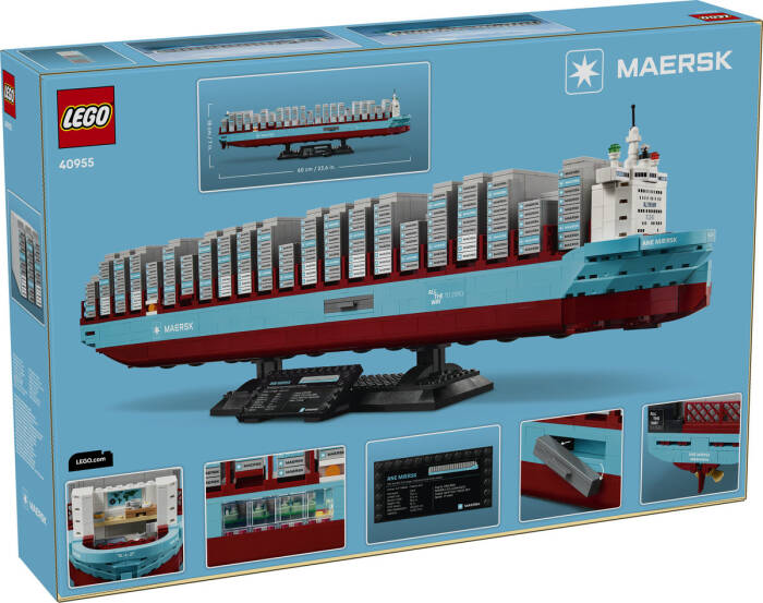 40955 LEGO® LEGO Iconic Maersk Çift Yakıtlı Konteyner Gemisi - 7