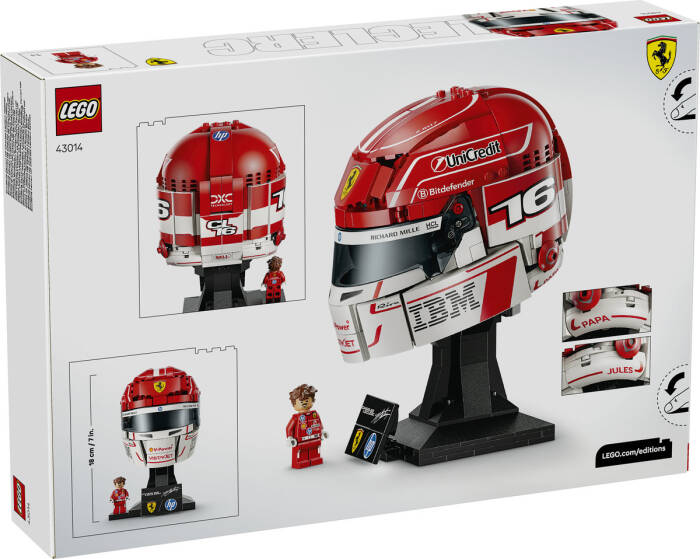 43014 LEGO® Editions Scuderia Ferrari HP Charles Leclerc Kaskı - 7