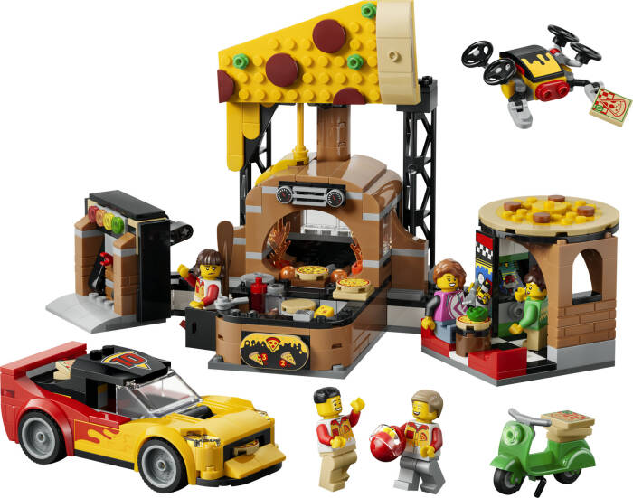 60496 LEGO® City Araçlarla Pizza Dağıtım Deneyimi - 1