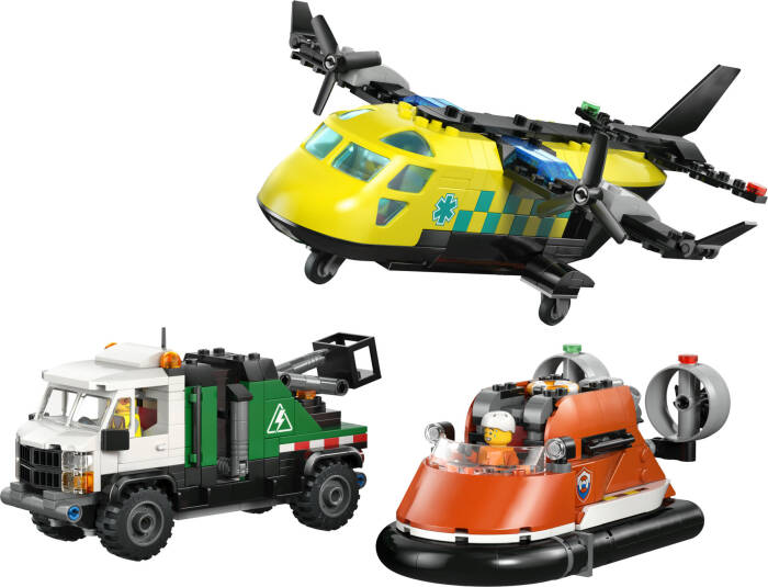 60505 LEGO® City Uçak, Servis Kamyonu ve Hoverkraft Karışımı - 1