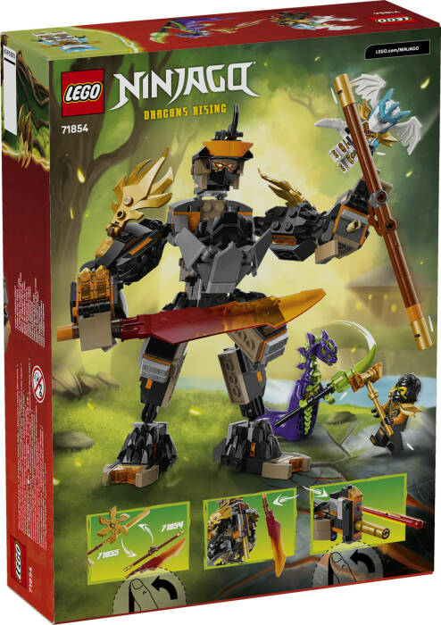 71854 LEGO® NINJAGO® Cole'un Görev Robotu ve Ejderha Zane - 7