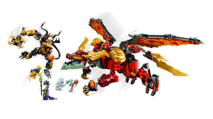 71868 LEGO® NINJAGO® Wyldfyre'ın Dönüşen Ejderha Robotu - 3