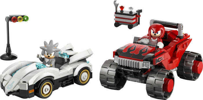 77118 LEGO® Sonic the Hedgehog™ Silver'ın Arabası, Knuckles'ın Canavar Kamyonuna Karşı - 1
