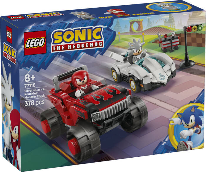77118 LEGO® Sonic the Hedgehog™ Silver'ın Arabası, Knuckles'ın Canavar Kamyonuna Karşı - 2