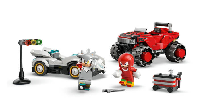 77118 LEGO® Sonic the Hedgehog™ Silver'ın Arabası, Knuckles'ın Canavar Kamyonuna Karşı - 5