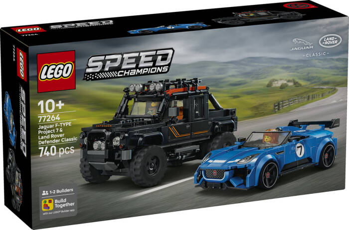 77264 LEGO® Speed Champions Jaguar Project 7 ve Land Rover Defender - 2
