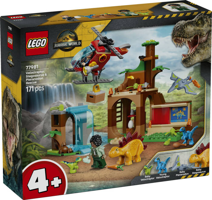 77981 LEGO® Jurassic World Velociraptor, Stegosaurus ve Pteranodon Kurtarma - 2