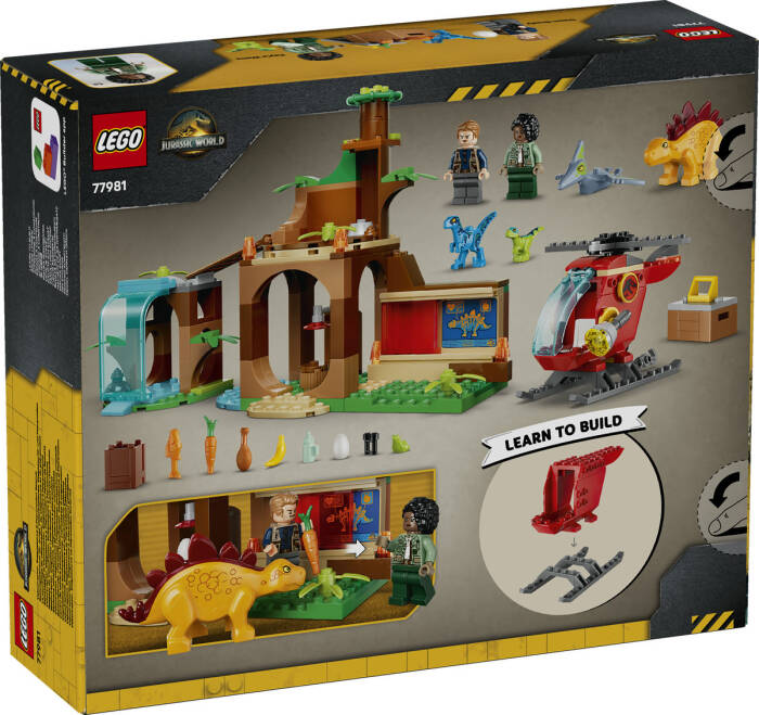 77981 LEGO® Jurassic World Velociraptor, Stegosaurus ve Pteranodon Kurtarma - 7