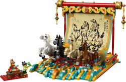 80119 LEGO® Iconic Dört Nala Koşan Atlar Tablosu - LEGO Iconic