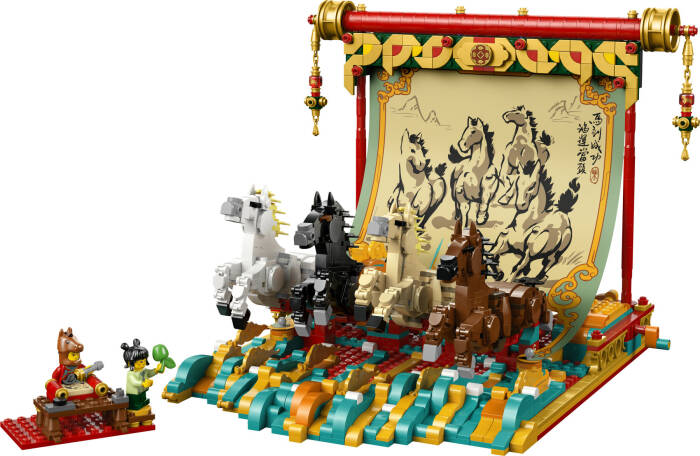 80119 LEGO® Iconic Dört Nala Koşan Atlar Tablosu - 1