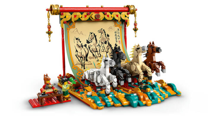 80119 LEGO® Iconic Dört Nala Koşan Atlar Tablosu - 3