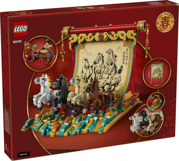 80119 LEGO® Iconic Dört Nala Koşan Atlar Tablosu - 7