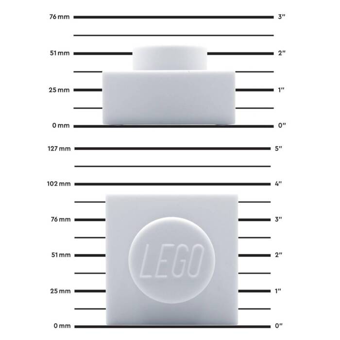LP50 LEGO® Iconic 1x1 Yapım Parçası Gece Lambası - Beyaz - 5
