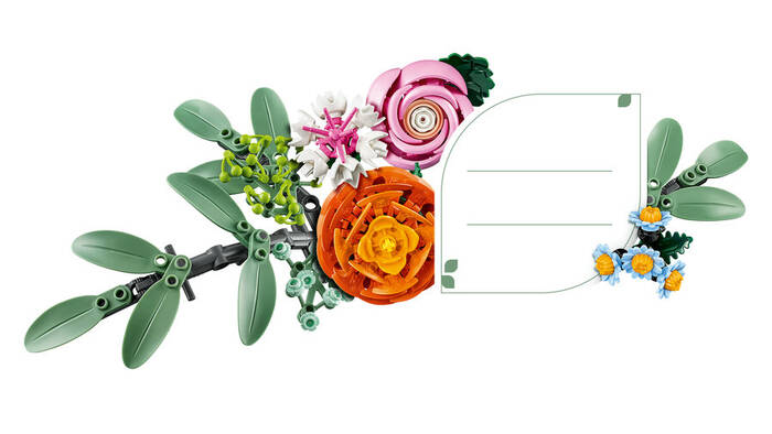 10342 LEGO® Botanicals Pembe Çiçek Buketi - 5