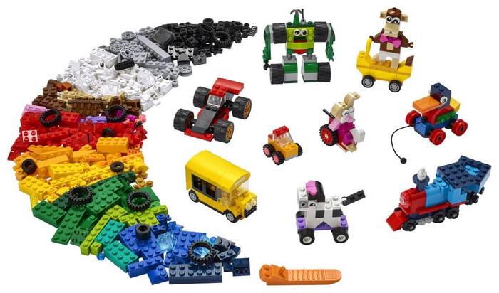 11014 LEGO Classic Yapım Parçaları ve Tekerlekler - 1