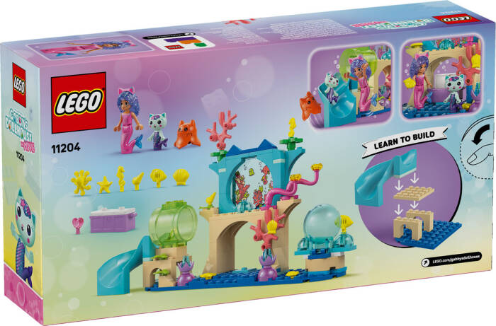 11204 LEGO® Gabby's Dollhouse Deniz Kızı Gabby'nin Akvaryum Macerası - 7