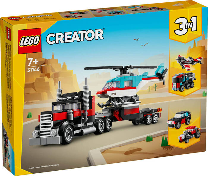 31146 LEGO® Creator Helikopterli Açık Kasa Kamyon - 2