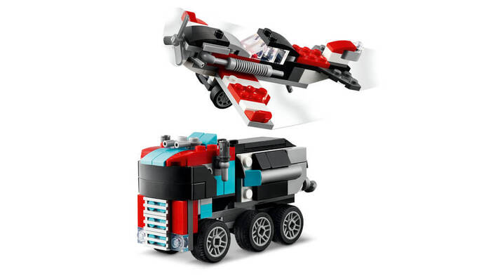 31146 LEGO® Creator Helikopterli Açık Kasa Kamyon - 4