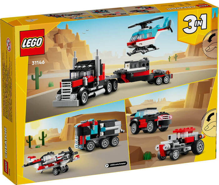 31146 LEGO® Creator Helikopterli Açık Kasa Kamyon - 7