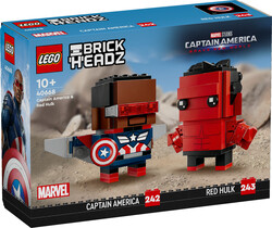 40668 LEGO® Marvel Kaptan Amerika ve Red Hulk Figürleri - BrickHeadz (1)