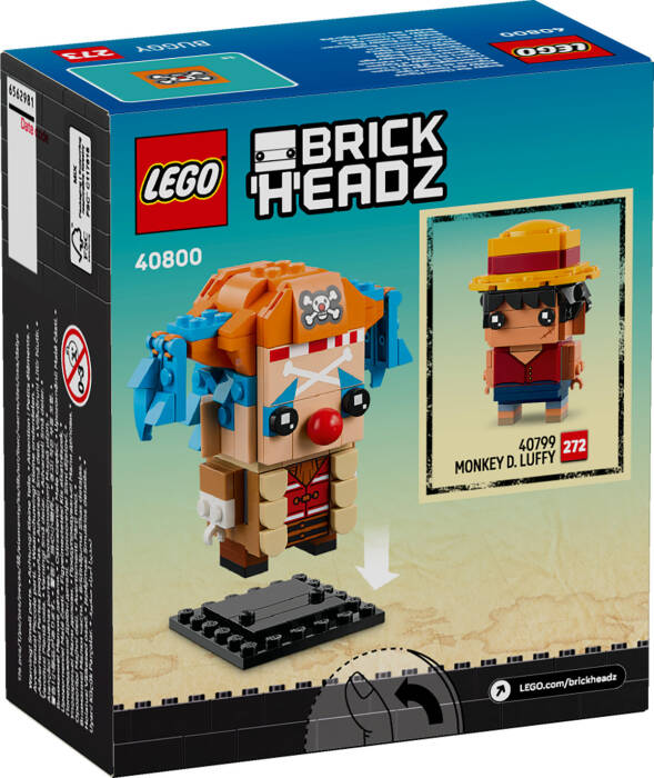 40800 LEGO® ONE PIECE Palyaço Buggy Figürü - 5