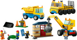 60391 LEGO® City İnşaat Kamyonları ve Yıkım Gülleli Vinç - City