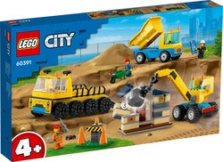 60391 LEGO® City İnşaat Kamyonları ve Yıkım Gülleli Vinç - City (1)