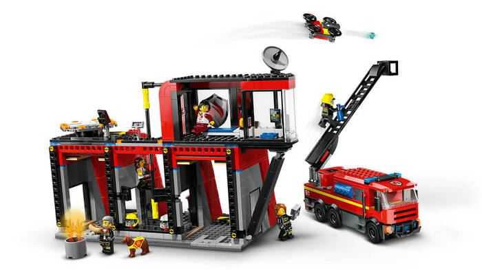 60414 LEGO® City İtfaiye Kamyonlu İtfaiye Merkezi - 5