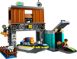 60417 LEGO® City Polis Sürat Teknesi ve Hırsızların Gizlenme Yeri - City