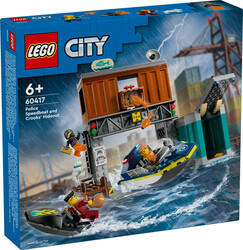 60417 LEGO® City Polis Sürat Teknesi ve Hırsızların Gizlenme Yeri - City (1)