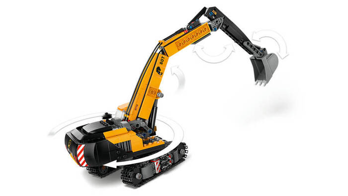 60420 LEGO® City Sarı İnşaat Ekskavatörü - 6