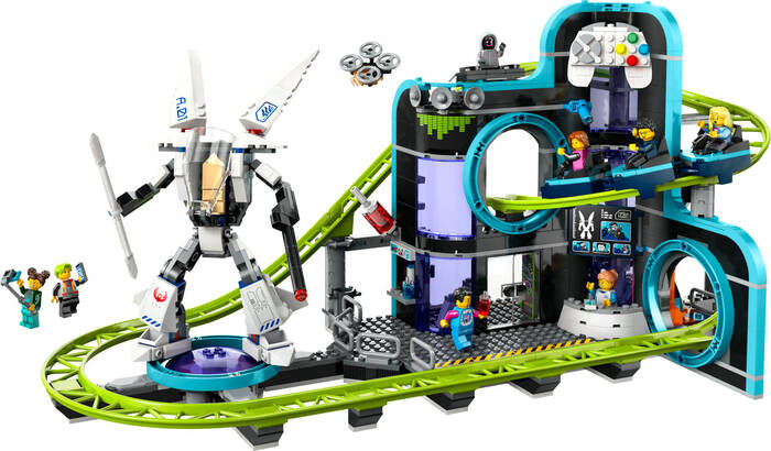 60421 LEGO® LEGO City Robot Dünyası Hız Treni Parkı - 1