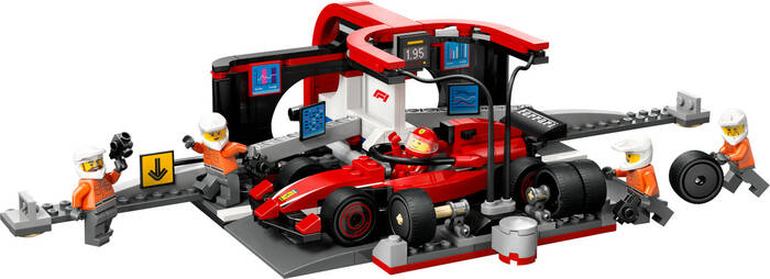 60443 LEGO® City Ferrari Arabalı F1® Pit Stop ve Pit Ekibi - City