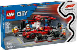 60443 LEGO® City Ferrari Arabalı F1® Pit Stop ve Pit Ekibi - City (1)