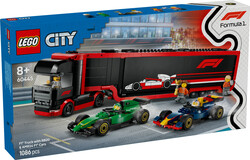 60445 LEGO® City RB20 ve AMR24 F1® Arabalı F1® Kamyonu - City (1)
