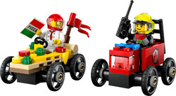60458 LEGO® City Pizza Arabası İtfaiye Kamyonuna Karşı Yarış Arabası Paketi - City