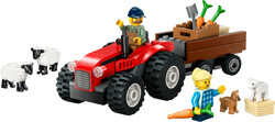 60461 LEGO® City Römorklu Kırmızı Çiftlik Traktörü ve Koyun - City