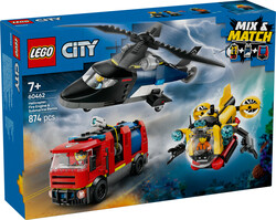 60462 LEGO® City Helikopter, İtfaiye Kamyonu ve Denizaltı Karışımı - City (1)