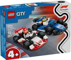 60464 LEGO® City F1® Williams Racing ve Haas F1® Yarış Arabaları - City (1)