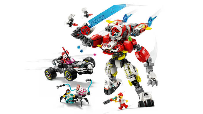 71497 LEGO® DREAMZzz Cooper'ın Kaplan Robotu ve Zero'nun Hot Rod Arabası - 3