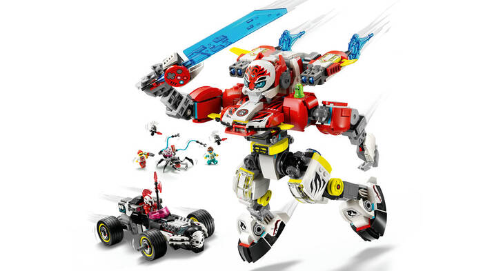 71497 LEGO® DREAMZzz Cooper'ın Kaplan Robotu ve Zero'nun Hot Rod Arabası - 4