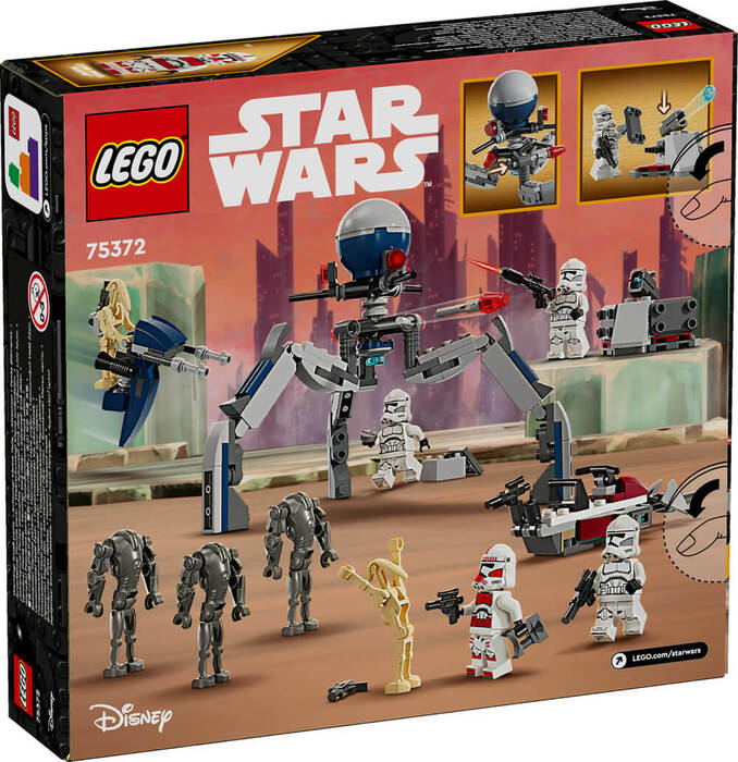 75372 LEGO® Star Wars™ Klon Trooper ve Savaş Droidi Savaş Paketi - 6