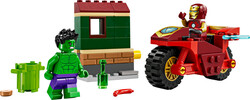 76287 LEGO® Marvel Motosikletli Iron Man ve Hulk - Marvel
