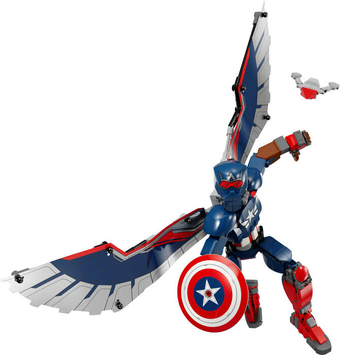 76296 LEGO® Marvel Yeni Kaptan Amerika Yapım Figürü - 1