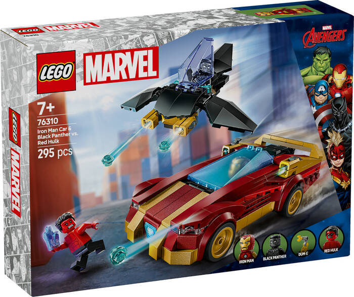 76310 LEGO® Marvel Iron Man Arabası ile Black Panther, Red Hulk’a Karşı - 2